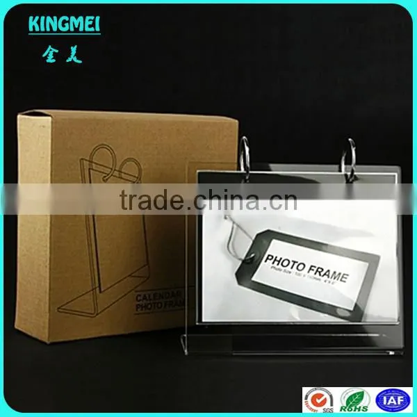 3mm Black plexiglass calendar
