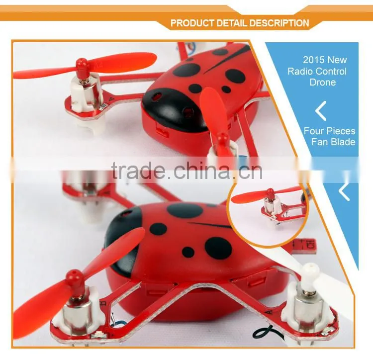2015 hot popular 2.4g 4CH 6axle RC quadrocopter racing mini toy drone