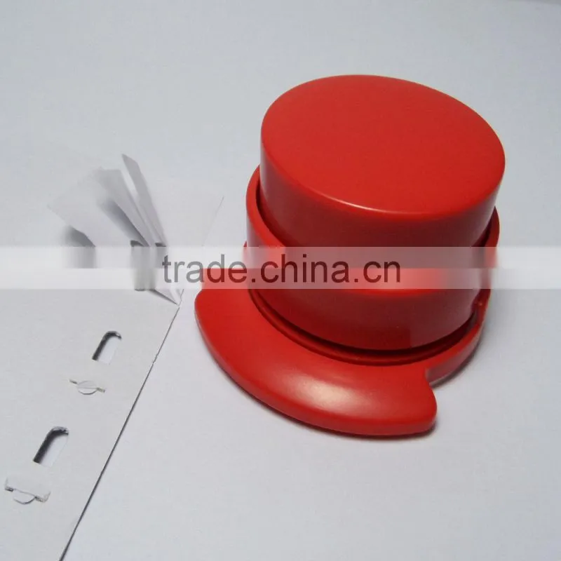 Hand pressed novelty new design Round ECO staple free stapler
