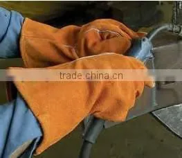 Blue Color,Safety Gloves,Cow Split Leather Work Glove,Leather Welding Gloves