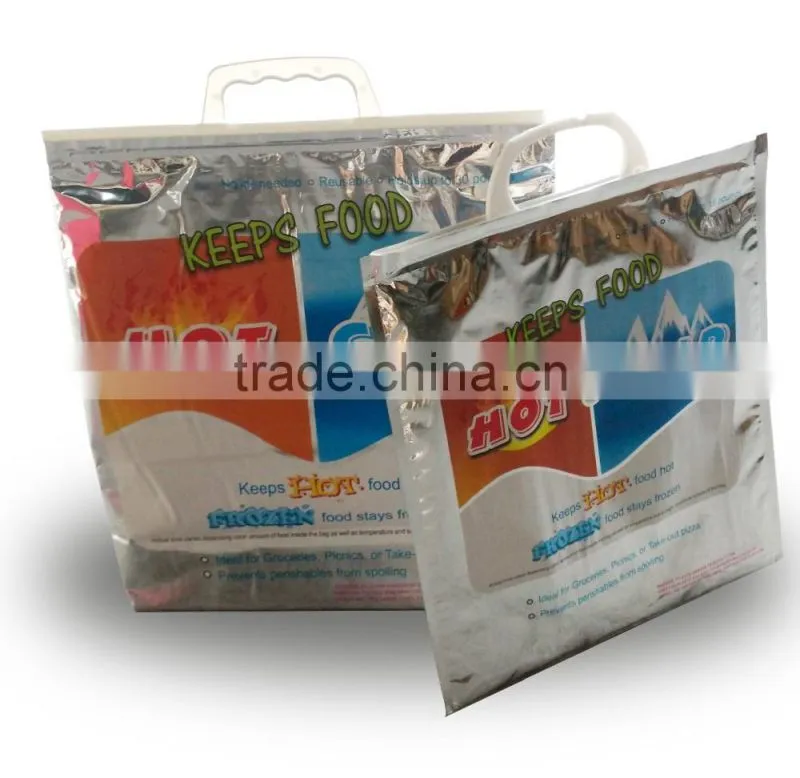 X Large Hot Cold Insulated Foil Grocery Bag Holds 30Lbs Thermal Food Storage New