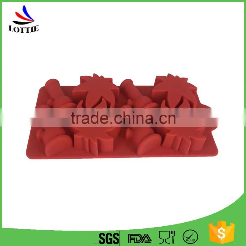 China Manufacturers Food grade rectangle Multi-cavity silicone ice cube tray