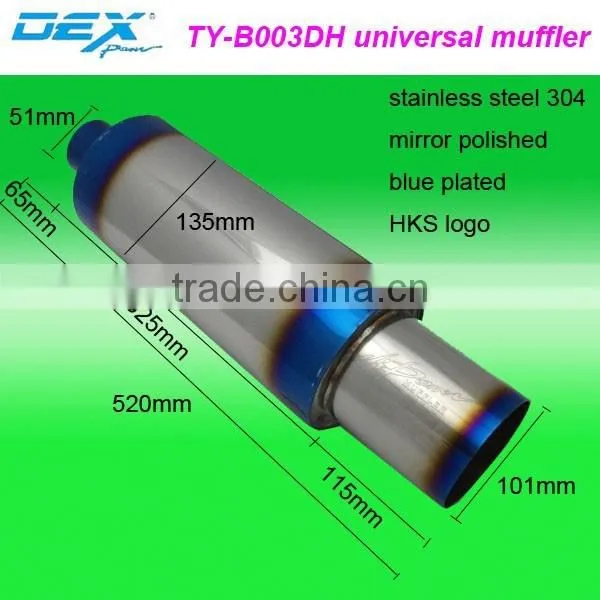racing spare automotive part exhaust system universal muffler performance