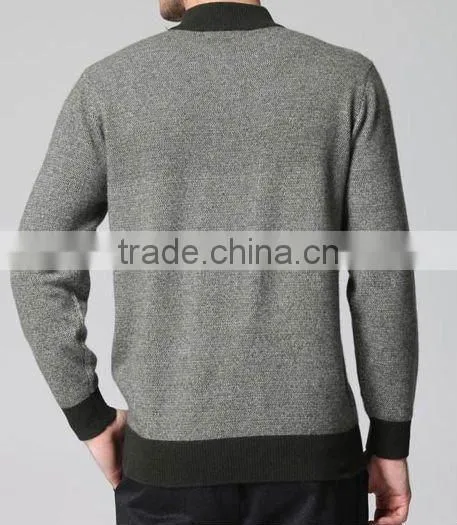 Latest design men's business casual cashmere sweater