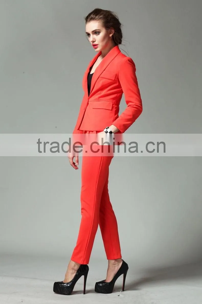 2014 Fashion Suit Jacket,Tall Waist Trousers,Ladies Leisure Suit