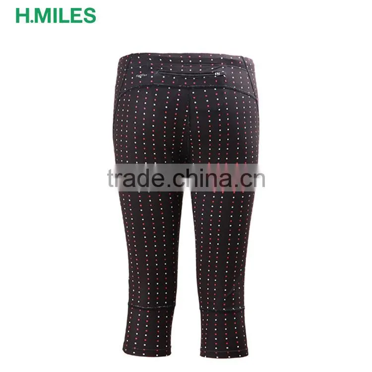 Anti-UV Ladies Women's Stretch yoga running capri legging