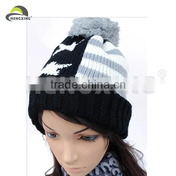 Custom UK Printed Flag Oversized Slouch Baggy Beanie