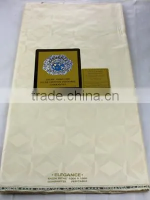 Promotion African Cotton bazin riche Fabric in brocade fabric BZ0004 bazin