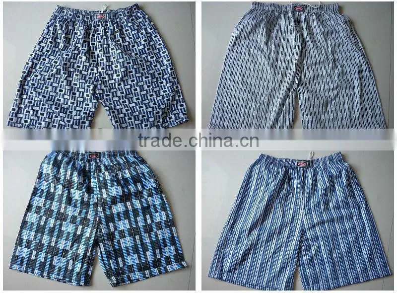 cotton woven men's beach shorts
