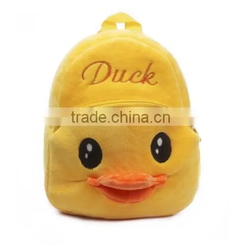 2015 Backpacks with animals cute duck cartoon school bags cheap things to sell
