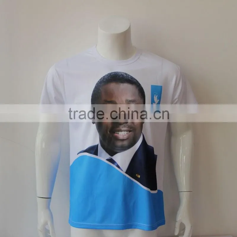 100% polyester Customized printed cheapest Presidential vote T-shirt 100g promotional t shirts Election T shirts OEM