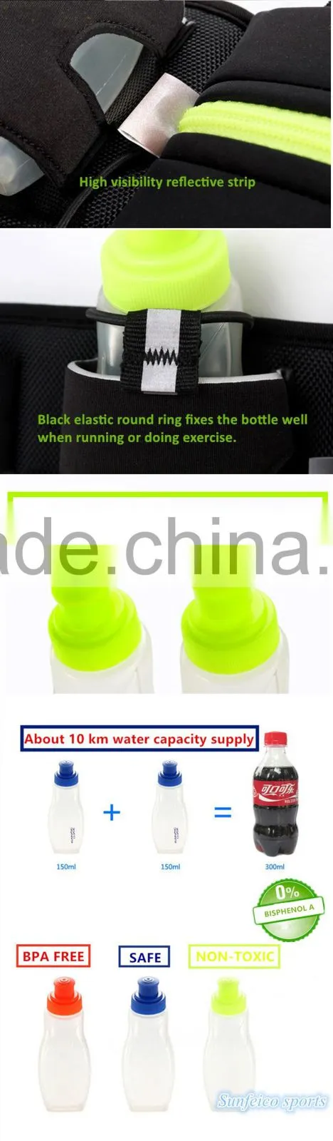 2016 High Quality Outdoor Walking Running Jogging Water Bottle Waist Bag - Hydration Marathon Bottle Belt - eBay/Amazon Supplier
