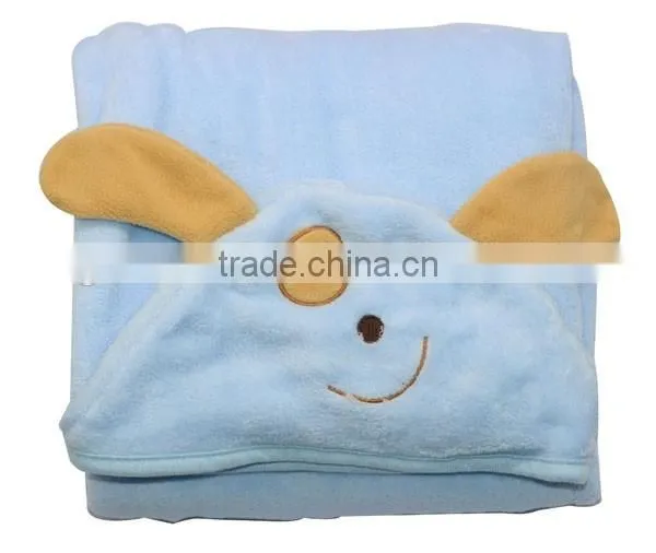 2016 new China supplier cute hooded baby blanket