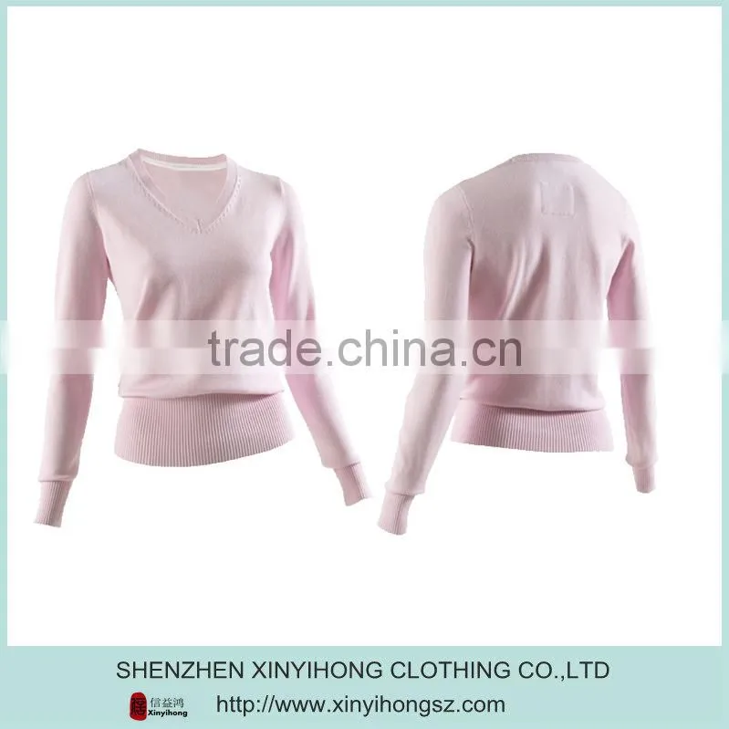 womens sports high quality V collar golf Knitwear