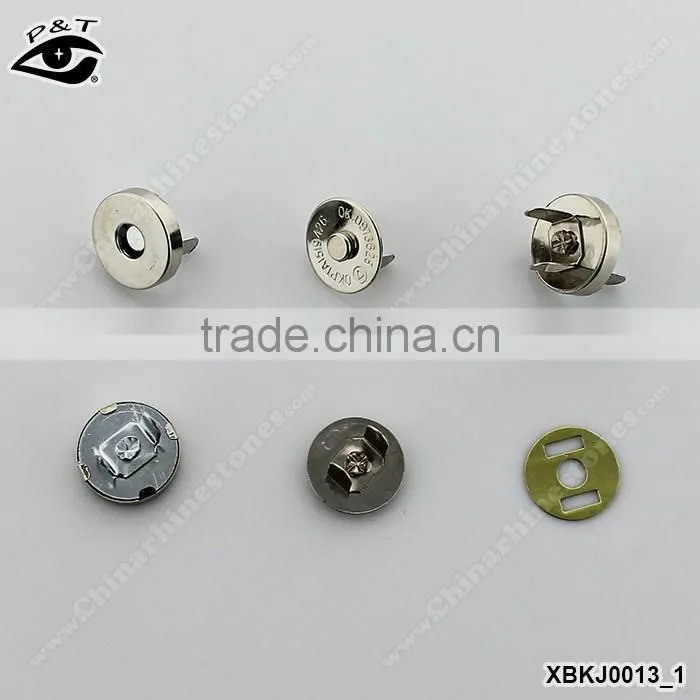Hot sale magnet button for handbag metal magnet button for purse