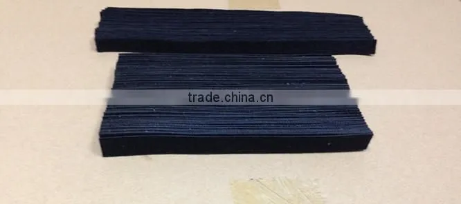Nylon hook and loop cable ties/black double sided cable strap
