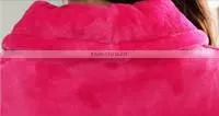 Chinese unisex winter thickness 100%polyester Coral Fleece Bathrobe
