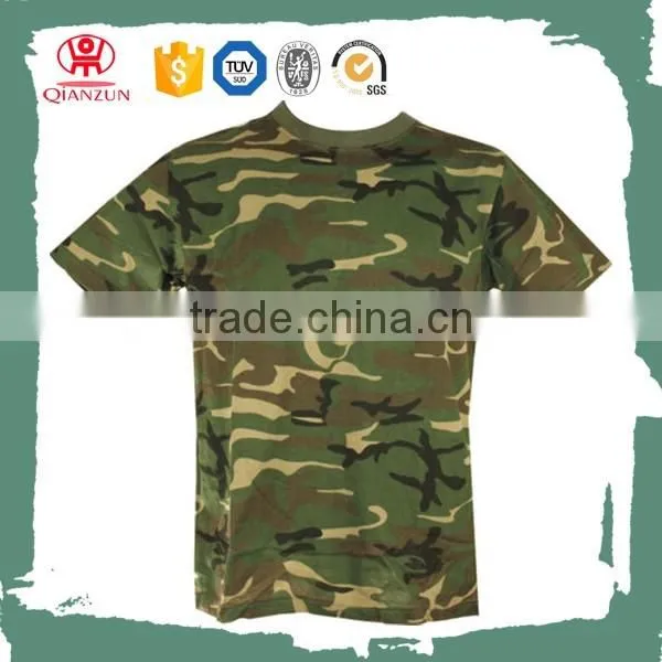 Custom scoop neck organic cotton army t shirt wholesale cheap