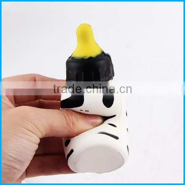 High quality PU soft squishy water bottle slow rising squishy