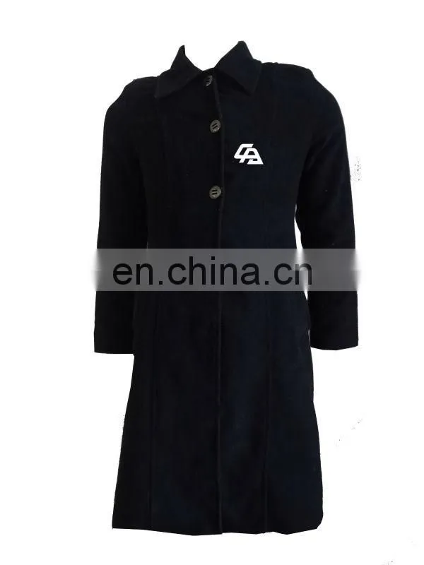 Long Wool Coat With Well Pattern