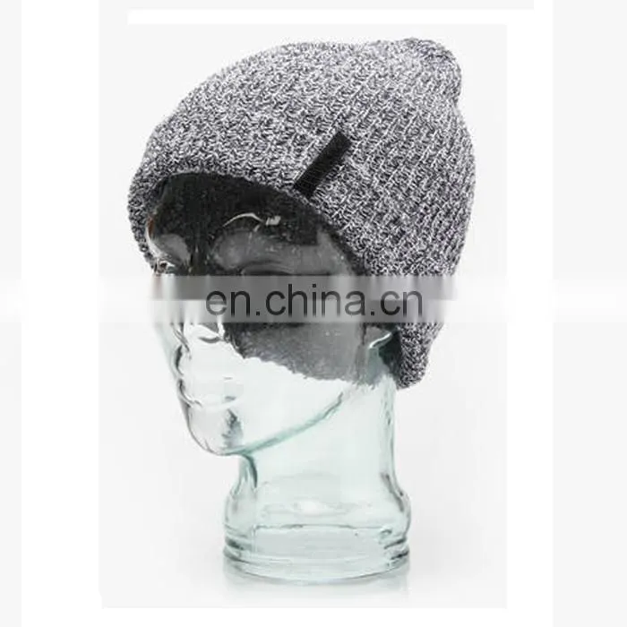 New trend acrylic fabric custom made beanie