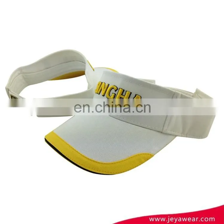 custom embroidery logo sport sun visor cap