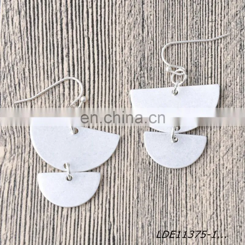 Moon Earring Geometric Earrings Half Circle Earrings