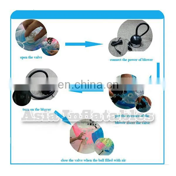 For kids,Teenager,Adults Color Dots Bubble Soccer Ball/Half Color Bubble Ball/Inflatable Bumper Ball