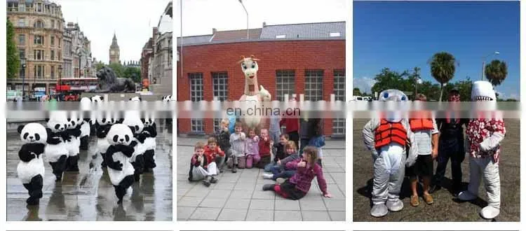 HI CE Standard inflatable polar bear costume, inflatable panda costume