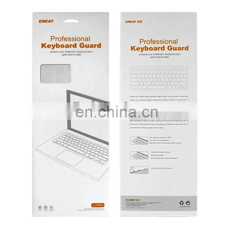 Keyboard Protector,Enkay Hat-Prince Transparent Silicone US Version Keyboard Cover,Laptop Skin Sticker for Macbook 12 Inch