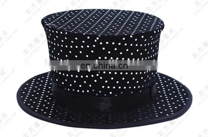 Magic Tricks hat folding Magician's Hat magic hat golden Party Magic