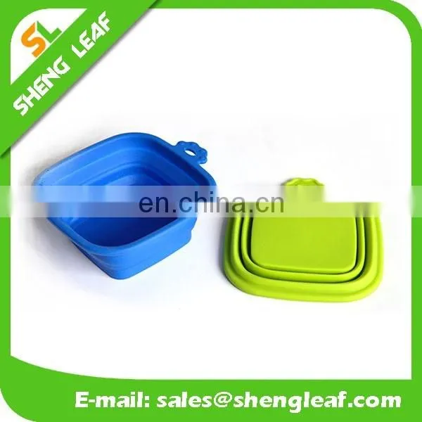 Silicone foldable pet bowls