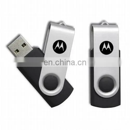 Hot selling souvenir custom logo plastic Swivel USB for promotion