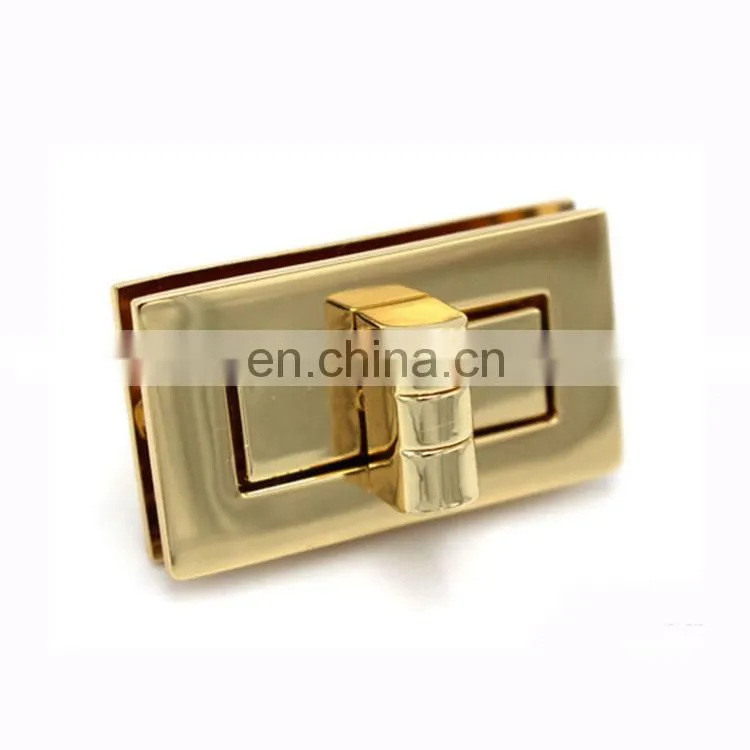 Hot Sale 1/4 Turn Bag Parts Fashion Metal Lock For Handbag Accessory