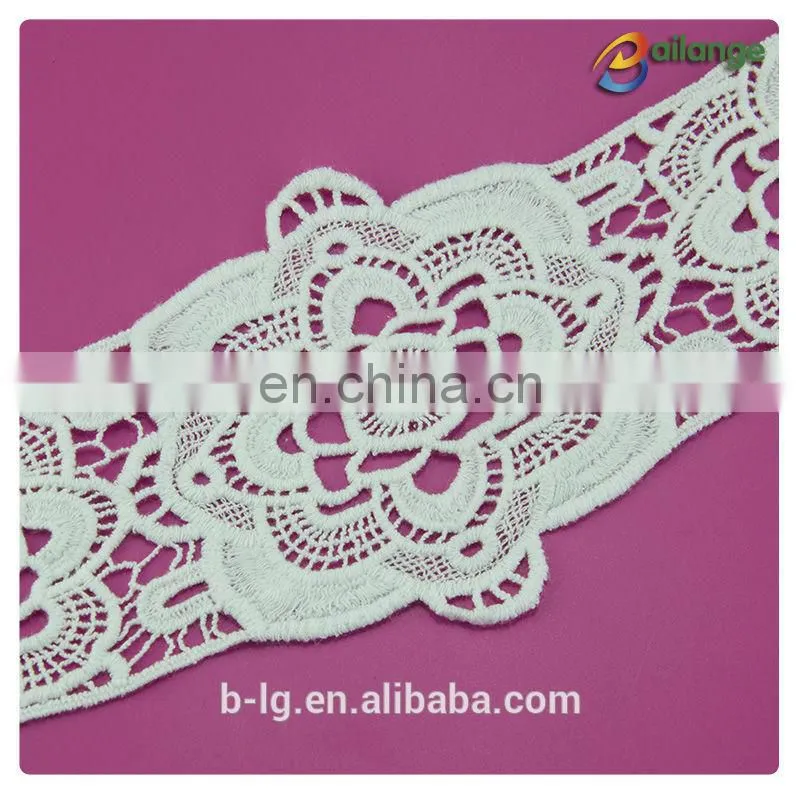 Bailange neck design white color cotton ladies stylish band neck design