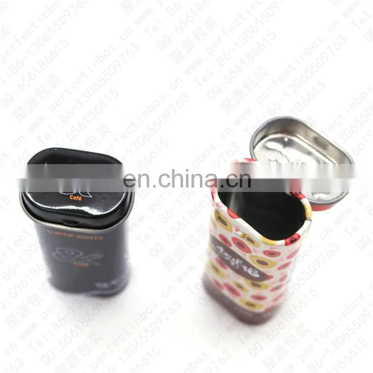cute small metal candy tin box/small tin box for candy