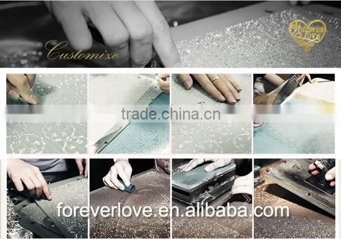Colorful beaded hotfix resin rhinestone sheet for shoes FHRM-045