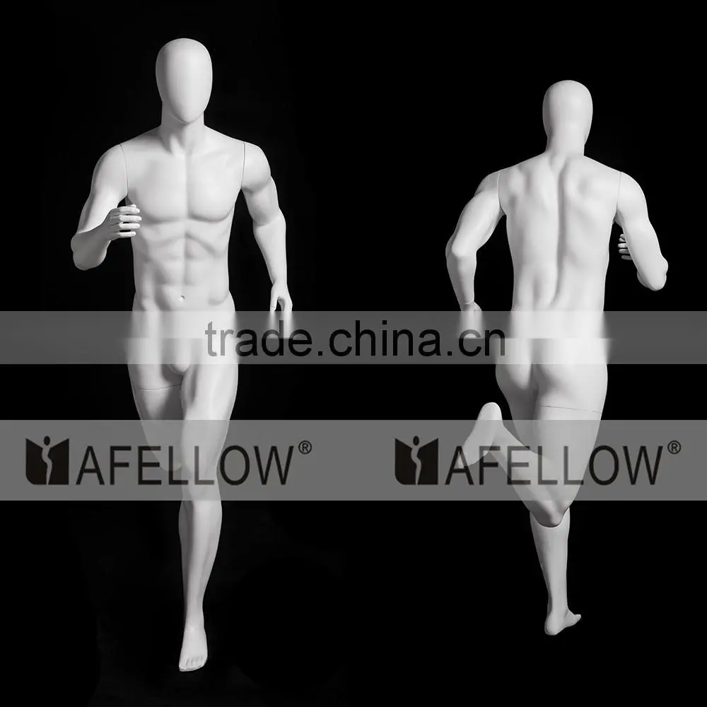 Fiberglass White Sports Mannequin Abstract Men mannequin PB5-W2