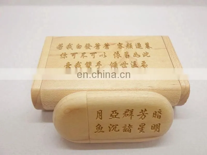 2020 wooden usb flash drive usb 2.0 3.0 mini laser logo oem printing wood memory sticker