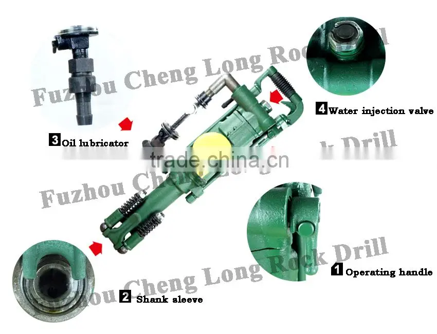 Y24 rock drill high quality machine 30mm 36mm 40mm drill bit rock drill