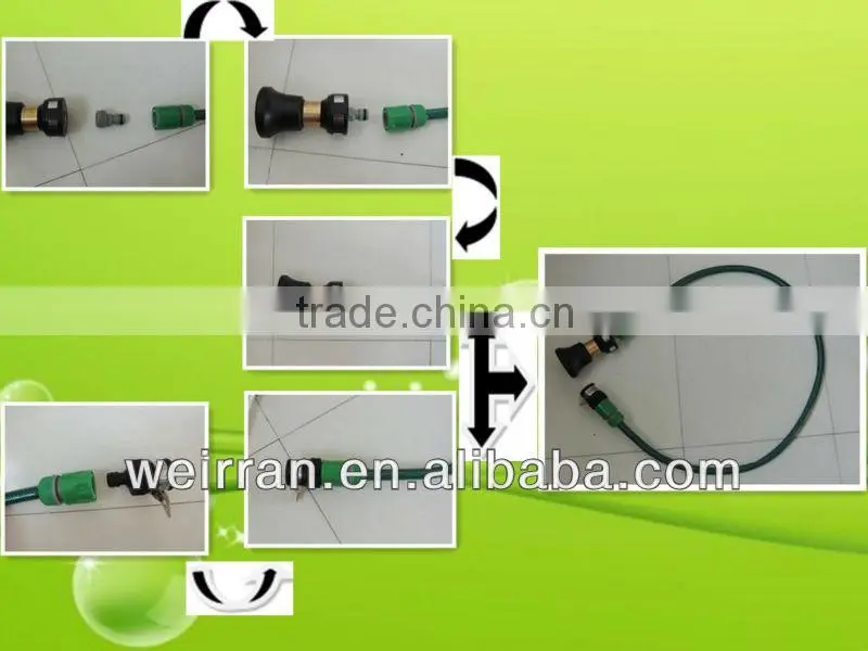 (71915) poweful flexible rotating hose nozzle garden sprayer wand nozzle