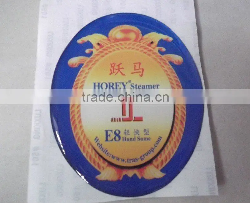 Alibaba chian custom made epoxy dome sticker , crystal epoxy sticker maker