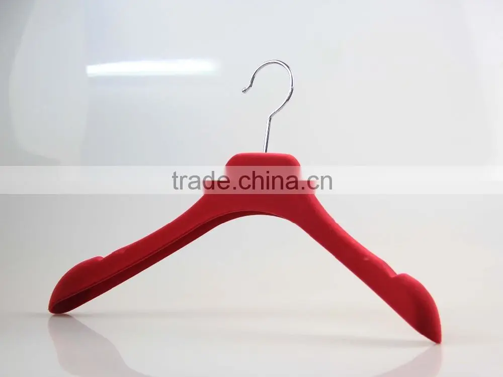 IMY-459 red velvet evening dress hanger for ladies