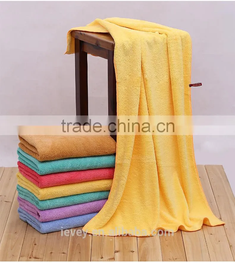 China market of electronic Super absorbent Coralon towel 70*140CM canbe add your logo more colors for choose