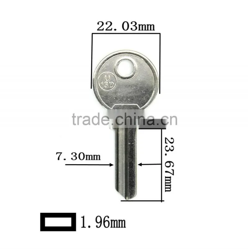 U13D High quality door key blank