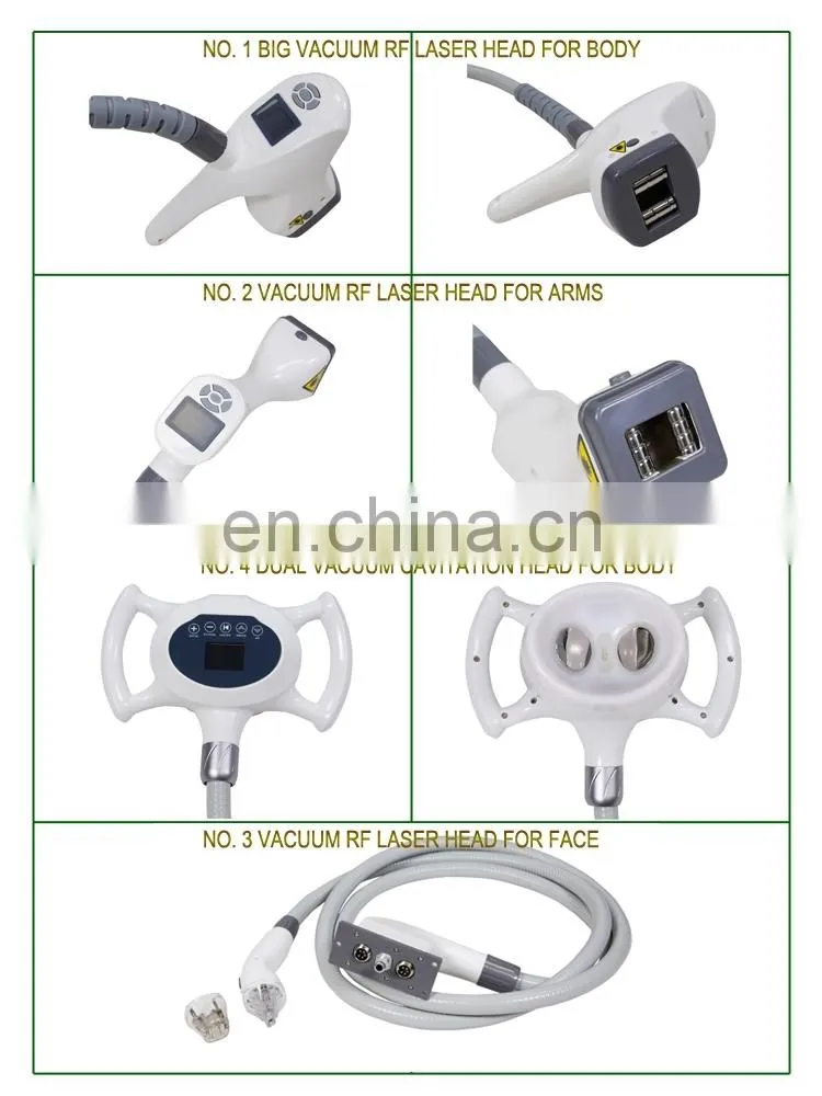 New Design Weight Loss 5 in 1 Dual Cavitation Vacuum RF Roller Vela Slimming Machine