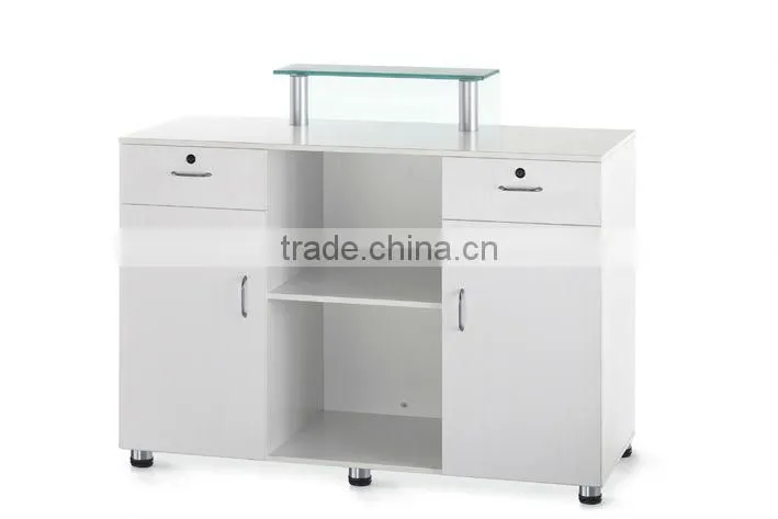 China gold supplier solid surface commercial reception desk