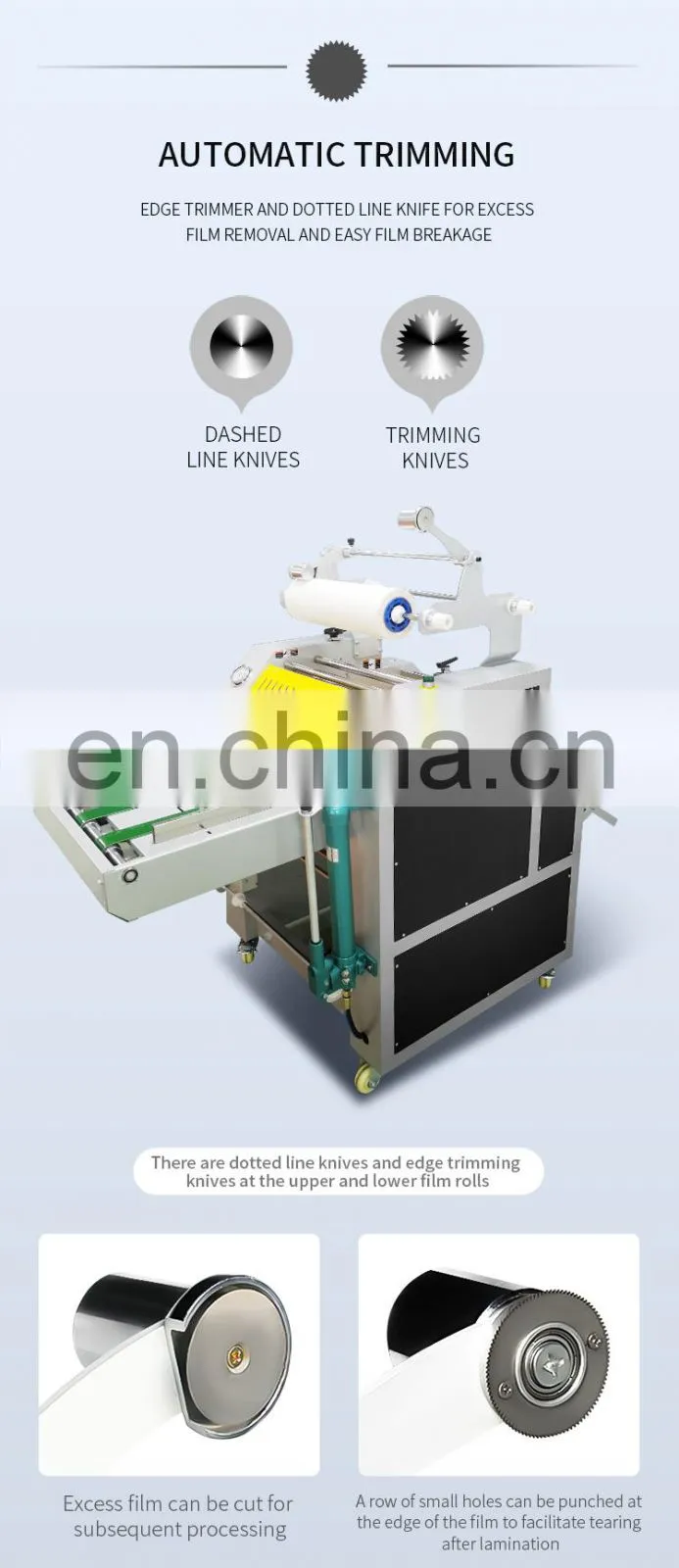 Professional Hydraulic Double Side A3 Hot Laminator Roll Laminating Machine With Automatic Breaking Function