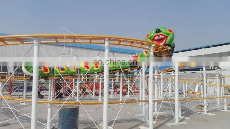 Family New Cheapest Adult Amus Park Equip Magnetic Children Wacky Worm Train Small Roller Coaster For Sale
