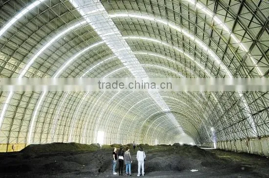 Waterproof steel structure coal storage shed